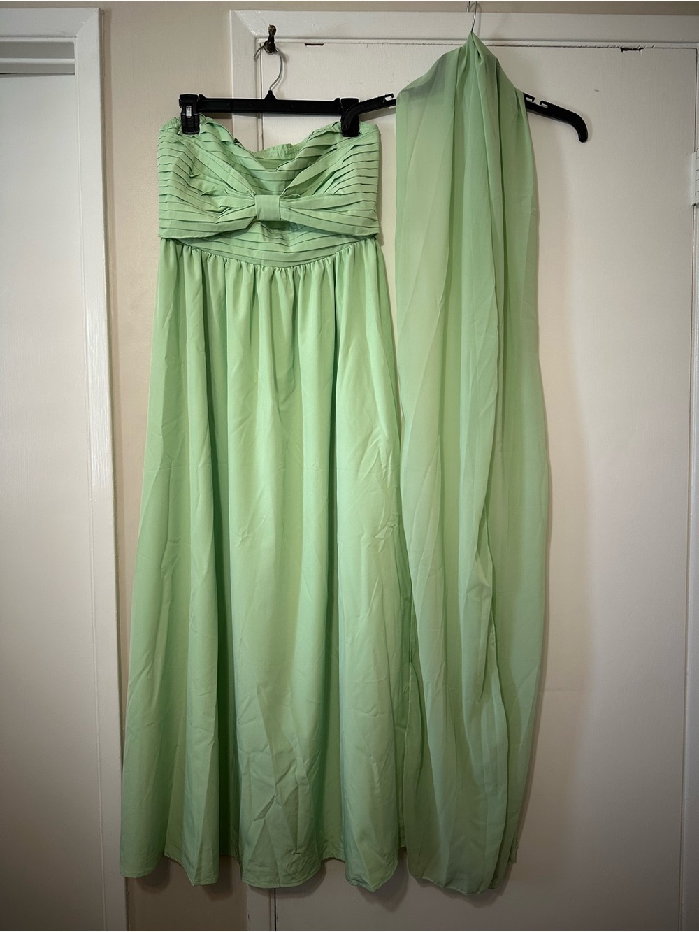 Hazel the Label Romilly Green Women’s Elegant Strapless Maxi Wedding Guess Dress